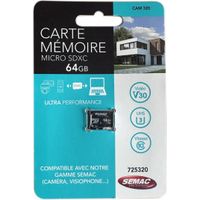 SEMAC Carte Mémoire Micro SD 64Go
