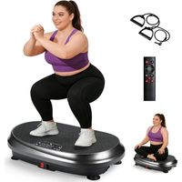 ZMH Tapis Vibrant Fitness Domestique 199 Niveaux 5 Programmes Bluetooth Max Poids 200 KG Matériel Sportif