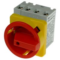 Sectionneur 4P, 100A, bouton 64, montage latéral PM69-40100-RY64