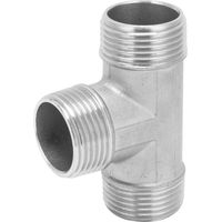 Raccord en T, filetage mâle G1, acier inoxydable, adaptateur en T, raccords de tuyauterie