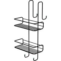 Sapho Accessori Gedy - Mensola per doccia, sospesa, nero opaco 248514