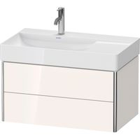 Duravit XSquare mueble bajo lavabo suspendido, 2 cajones, lavabo