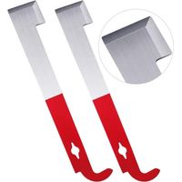 Bee Hive Tool J-Hook Apiculture Fournitures 2 Pack Acier Inoxydable Abeille Racloir Cadre Équipement De Levage pour Apiculteur(274cm)