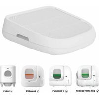 Marche pour litière anti-dérapante avec grille de récupération – Dimensions 50 x 43 x 13.5 cm – Pour litières automatiques Petkit