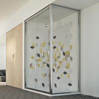 Parois cabine de douche rectangulaire transparent h 198 mod. Young Duo 1 porte 70X100