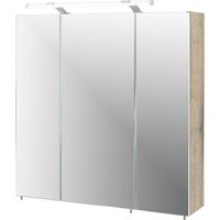 Schildmeyer 133075 Trient - Armadietto a Specchio, 70 x 16 x 75 cm, Finitura Quercia Selvatica