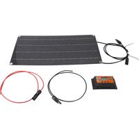 Kit de contrôleur de panneau solaire professionnel efficace 100W monocristallin avec MPPT pour caravane Camping en plein air