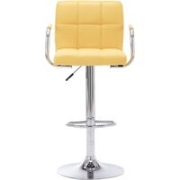Chaise de bar Jaune Tissu