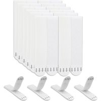Accroche Tableau Sans Percer, 1992mm 12 Paires (24 Bandes)Tableau Accroche Sans Percer, Languette Accroches Tableaux, Tableaux Languette Accroches pour Calendriers, Cadres Photo, Affiches