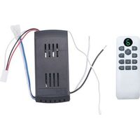 Kit Télécommande Ventilateur Plafond 6 Vitesses Synchronisation 50W Remplacement Ventilateurs Éclairages CC