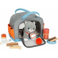 small foot Katze mit Tasche und Pflege-Set