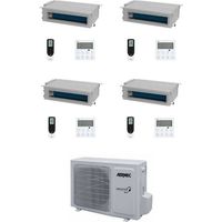 Aermec Climatizzatore Quadri Split Canalizzato MPG/D 9+9+9+9 con MPG840 R-32 Inverter Comando Incluso Classe A++