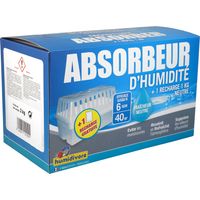 Humidivore Absorbeur + 2 Recharges De 1kg Neutre Dont 1 Gratuite - Humidivore