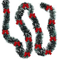 Sollbry Stück Weihnachts-Lametta-Girlande, künstliche Weihnachtsgirlande, Weihnachten, metallisch, gedrehte Hängegirlande, Kaminkranz, Dekoration für Treppengeländer, Innen- und Außendekoration