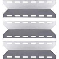 92341 44CM BBQ Diffuseur de Chaleur pour Nexgrill, Char-Broil, CosmoGrill avec Autres Modèles Flamme Gril, Acier Inoxydable Plaque Chauffante Pièces de Rechange, Paquet 3
