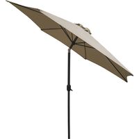 Linder Exclusiv Ombrellone inclinabile 250 cm Grigio Marrone