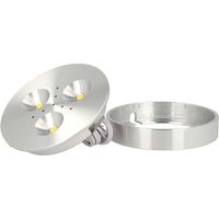 Mini Plafoniera Luce Led Slim 3W 12V Bianco Neutro Per Camper Specchiere Bagno Anche Da Incasso Foro 60mm