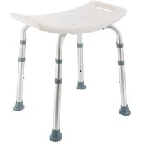 AREBOS Bath Stool Shower Stool Shower Seat Rectangular Adjustable Height