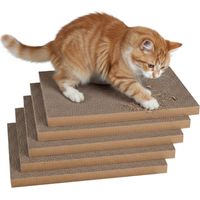 Set 5 Tiragraffi Per Gatti Bifacciale In Cartone Ondulato