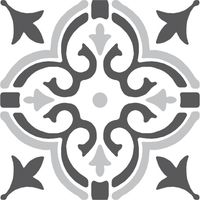 Stencil Motif Grey Floor Tiles Self Adhesive Vinyl Flooring Kitchen Bathroom 1m²