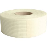 Dalsys bande tissée, bande de jointoiement pour construction intérieure blanc, bande grillagée bande de jointoiement, bande d'armature pour le masticage de plaques de plâtre, résistant aux fissures -