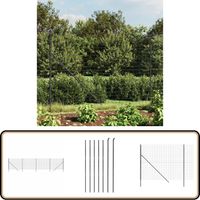 Clôture en treillis métallique anthracite 1,6x10 m - Clôture Métal - Clôture Jardin - Clôture Rigide - Clôture Anthracite - Clôture Sécurité