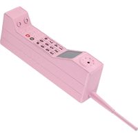 leichtes, tragbares, leuchtend pinkfarbenes Retro-Handy aus Eisen