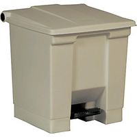 Cubo de basura de pedal clásico 30 litros beige Rubbermaid