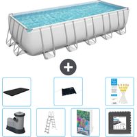 Bestway Piscina Bestway Power Steel Rectangular - 640x274x132 cm - 8-piezas S543