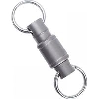 Anneau porte-clés en titane avec articulation pivotante, porte-clés démontable