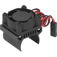 Ventilateur de refroidissement pour moteur RC, dissipateur thermique, accessoires RC pour voiture télécommandée Traxxas 1/18, noir