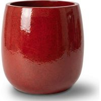 Vaso SOCRATE 32x33cm rosso tropicale