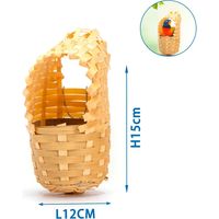 nid d'oiseau nobleza bamboo 15x12cm durable respirant