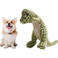 Jouet en peluche pour chien en forme de dinosaure