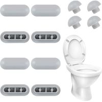 Caoutchoucs de siège de Toilette,lunette wc,tampon en caoutchouc pour couvercle de toilette et siège de toilette