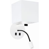 Applique Candellux Magnum bianco/nero 2 luci E27 LED