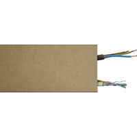Lot de 5 Plinthes MDF Passes-câbles à couvercle, L.2.44 m x H.10.8 cm, Ep.18 mm