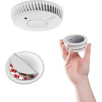 AngelEye Lot de 3 détecteurs de fumée NF autonomie 5 ans, garantie 10 ans + 3 supports aimantés pour une installation facile et sécurisée.