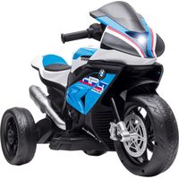 Moto per Bambini 18-60 Mesi Modello BMW HP4 con Fari, Musica e Pedali, in PP e Metallo, 82.5x42x54 cm, Blu