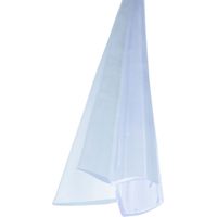 Joint de douche Joint à lèvres abrasives transparent Joint à lèvres abrasives, double lèvre souple - pour verre de 6mm d'épaisseur