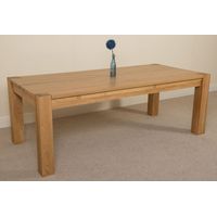 Kuba 220cm Chunky Extra Large Oak Dining Table