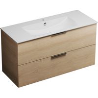 Mueble lavabo 120 cm BURGBAD Olena roble claro