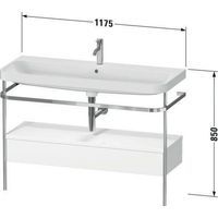 DU MK u. SK bodenst. m. HD2 Plus,o.HL 85 0x1175x490,Weiß Seidenmatt