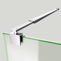 S'AFIELINA Haltestange für Duschwand 700–1200 mm, Edelstahl, Wand-zu-Glas Stabilisator für 8/10 mm Glas, Duschtür oder feste Seitenwand, 1 Stück