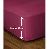 Bettlakenschoner - LOVELY HOME - LH71609 - 140x190+35 cm - Fuchsia