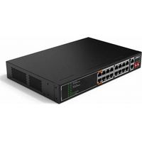SF1018LP - Commutateur non géré à 18 ports (16 PoE 10/100 Mbps + 2 Gigabit Uplink)