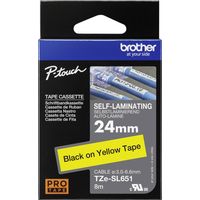 Brother TZe TZESL651 Colore Nastro: Giallo Colore carattere:Nero 24 mm 8 m