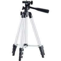 Trépied télescopique trépied pour appareil de nivellement laser niveau laser à bulle en croix laser rotatif niveau à lignes laser de chantier compatible avec Dewalt Makita,argent, une pièce,