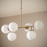 Lampada a Sospensione Metallo e Vetro Lautrec Oro