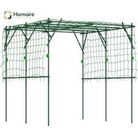 HOMAIRE Rankgitter en acier inoxydable avec design de support triangulaire pour plantes grimpantes, arceaux de roses, espaliers de jardin et plantes d'intérieur